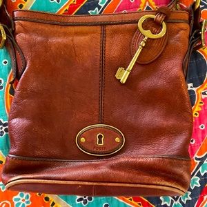 Fossil leather bag